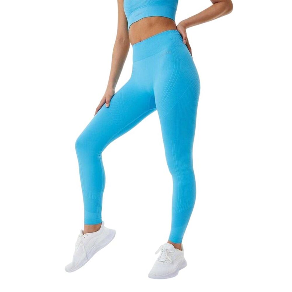 USA Pro Womens/Ladies Seamless High Rise Leggings / Aqua